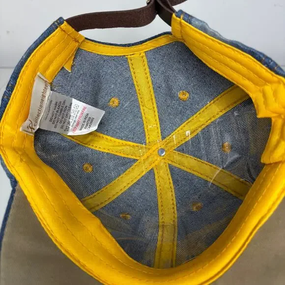 USA Denim Bedazzled Rhinestone American Flag Distressed Baseball Hat Cap NWT NEW - Picture 9 of 11